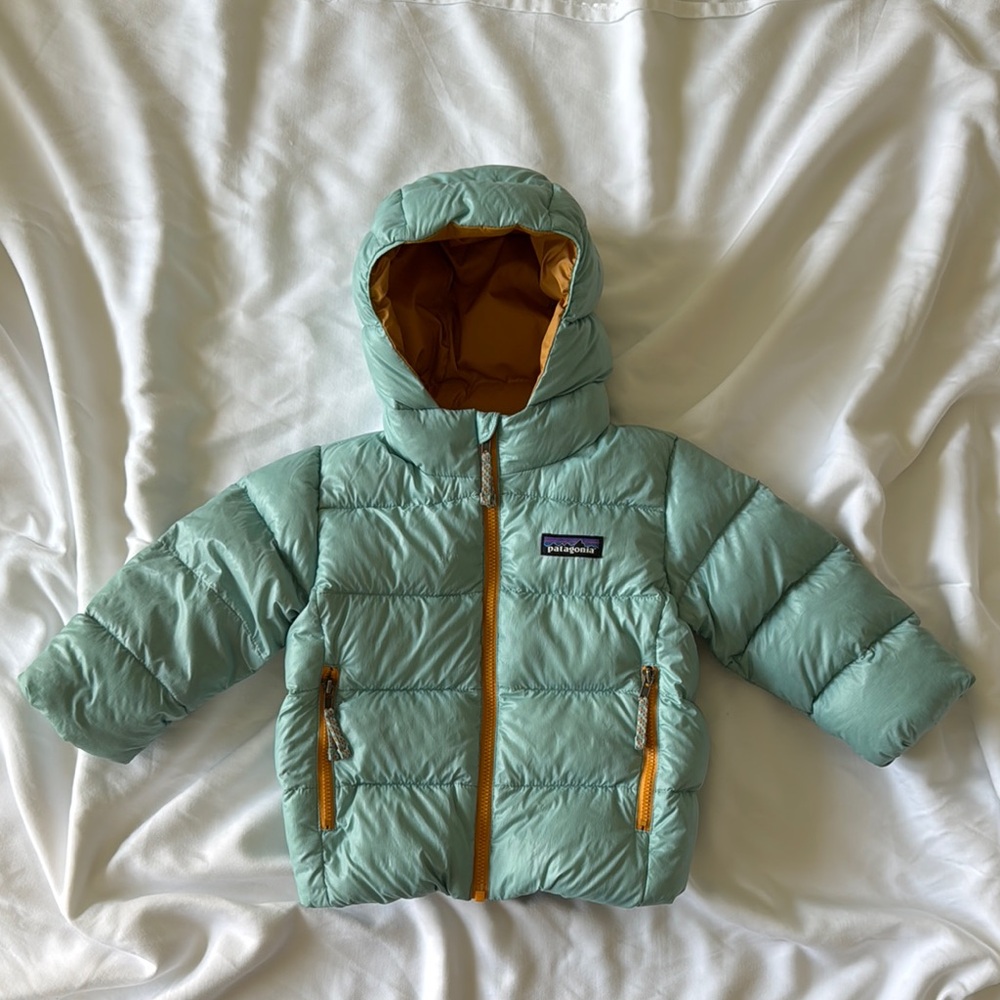 Toddler Patagonia Puffer Jacket with Hood and Quilted Design